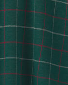 Girls Bow Plaid Skort - Green, image 2 of 3 slides
