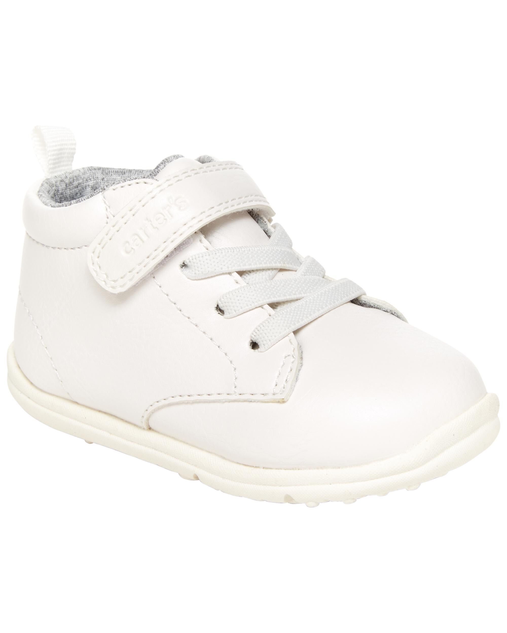 White Baby High Top Every Step Boots Carter s Oshkosh Canada