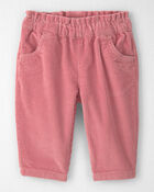 Baby Girl Organic Cotton Pull On Corduroy Pants, image 1 of 5 slides