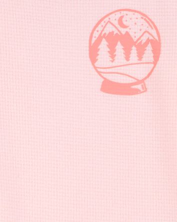 Enfant en bas âge Pyjama 2 pièces haut isotherme et pantalon en molleton à motif écossais, 