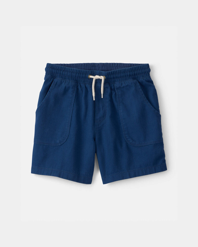 Gar&ccedil;ons - Short en serg&eacute; - Bleu, image 1 sur 3 diapositives