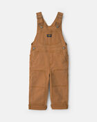 Toddler Overalls - Brown, image 1 of 4 slides