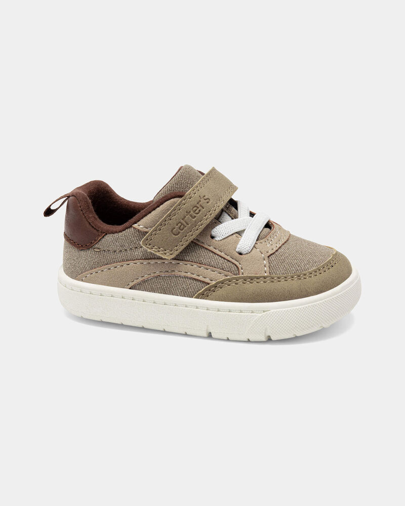 B&eacute;b&eacute; gar&ccedil;on - Chaussures d&eacute;contract&eacute;es Every Step&reg; First Walker - Kaki/Blanc, image 1 sur 6 diapositives