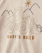 Toddler 2-Piece Construction Short Set - Tan/Grey, image 3 of 5 slides