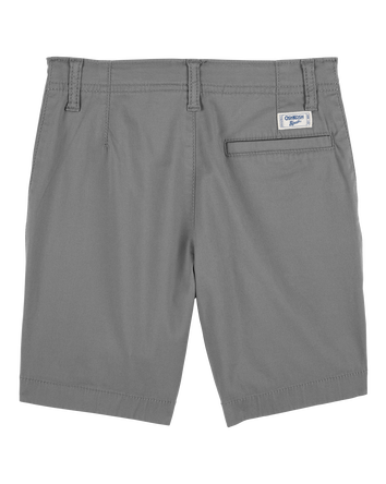 Kid Gray Flat-Front Shorts, 