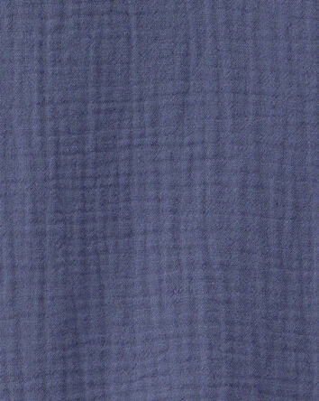 Gar&ccedil;ons - Chemise boutonn&eacute;e &agrave; manches courtes - Bleu, 