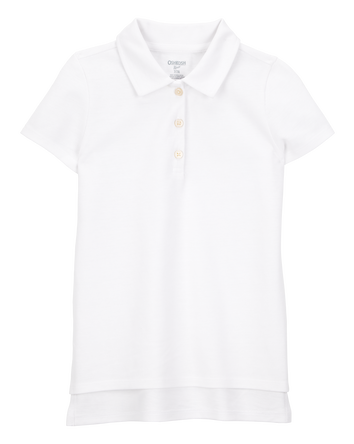 Enfant Polo d’uniforme en piqué - Blanc, 