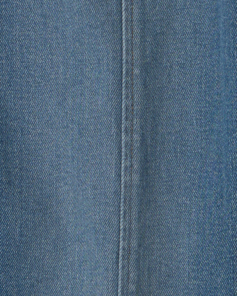 Girls Denim Barrel Jeans - Medium Wash, image 3 of 5 slides