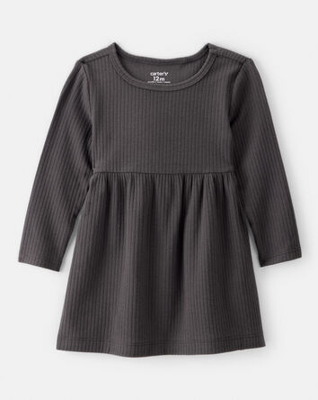 Bébé fille - Robe à manches longues – Noir, 