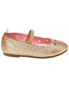 Kid Glitter Mary Jane Flat Shoes, image 2 of 7 slides