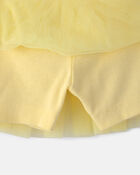 B&eacute;b&eacute; fille - Ensemble 2 pi&egrave;ces jupe et haut - Jaune, image 2 sur 4 diapositives