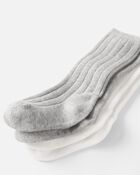 Baby 2-Pack Knee High Socks Made With Organic Cotton, image 2 of 3 slides