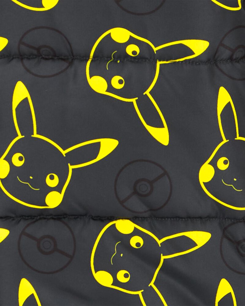 Kid Pikachu Pokémon Puffer Jacket, image 3 of 3 slides