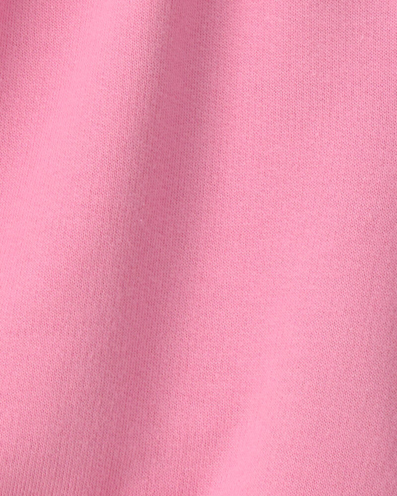 Girls French Terry Shorts - Pink, image 3 of 4 slides