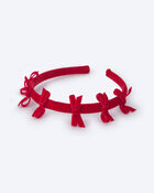 Toddler Girl Bow Headband - Red, image 1 of 3 slides