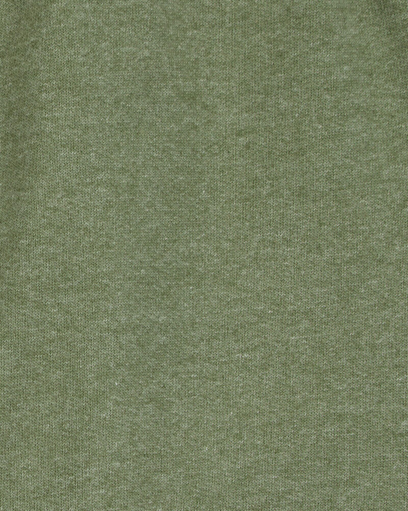 Baby Boy Pull-On French Terry Shorts - Green, image 3 of 4 slides
