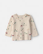 Baby Girl 3-Piece Christmas Tree Long-Sleeve Sweater Dress Set - Red/Cream, image 3 of 6 slides