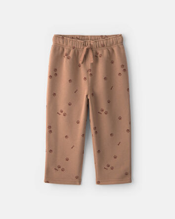 B&eacute;b&eacute; gar&ccedil;on - Ensemble 2 pi&egrave;ces chandail &agrave; motif chien &laquo;My Best Buddy&raquo; et pantalon en molleton - Cr&egrave;me/Brun, 
