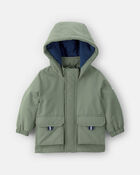 Baby Boy Hooded Midweight Jacket - Green, image 1 of 3 slides
