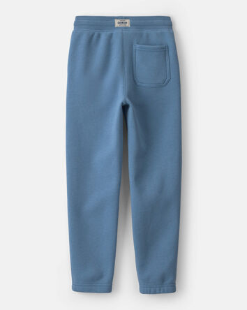 Boys Fleece Drawstring Knit Joggers - Blue, 