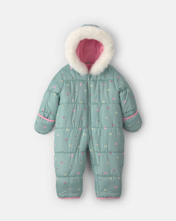 Baby Girl Novelty Pramsuit- Green
, 