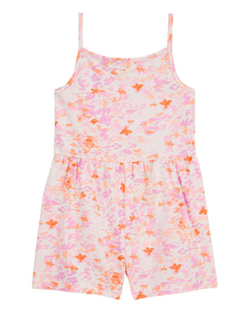 Kid Floral Tank Romper, 