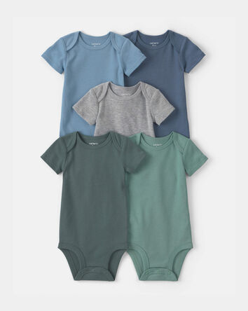 Baby Boy 5-Pack Multipack Bodysuits, 