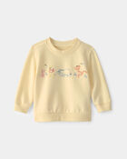 Baby Disney&copy; Winnie the Pooh Embroidered French Terry Long-Sleeve Pullover Sweatshirt - Yellow, image 6 of 7 slides