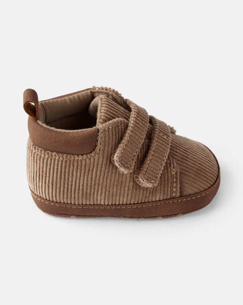 Baby Boy Corduroy High-Top Casual Sneakers - Brown, 