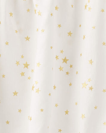 Bébé fille - Bodysuit de mode en coton à manches longues imprimé étoile - Blanc, 