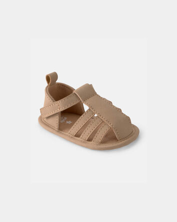 Baby Boy Strappy Sandals - Brown, 