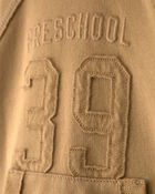 Toddler Boy Varsity French Terry Hoodie - Brown, image 2 of 4 slides