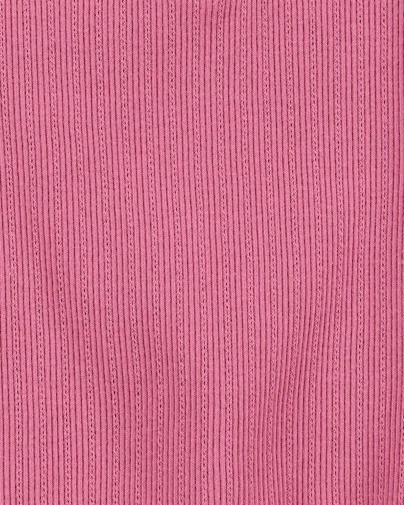 Enfant en bas âge Débardeur côtelé - Rose prune, image 2 sur 3 diapositives
