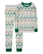 Kid 2-Piece Fair Isle 100% Snug Fit Cotton Pyjamas, image 1 of 3 slides