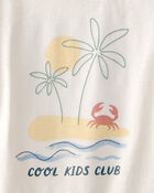 Kid Organic Cotton Tee in Beach Print, image 3 of 4 slides