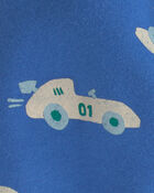 Baby Boy Racecar Fleece Pants - Blue, image 3 of 4 slides