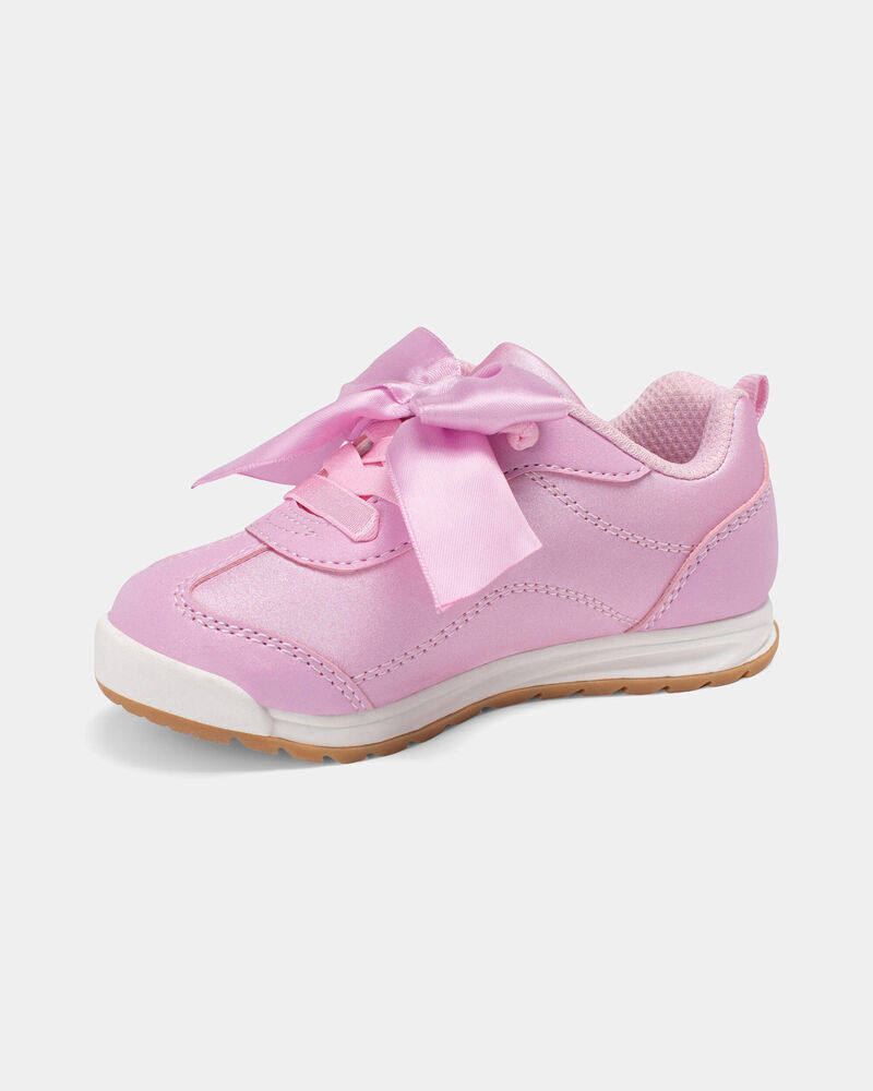 Toddler Girl Bow Casual Shoes - Pink, image 6 of 6 slides