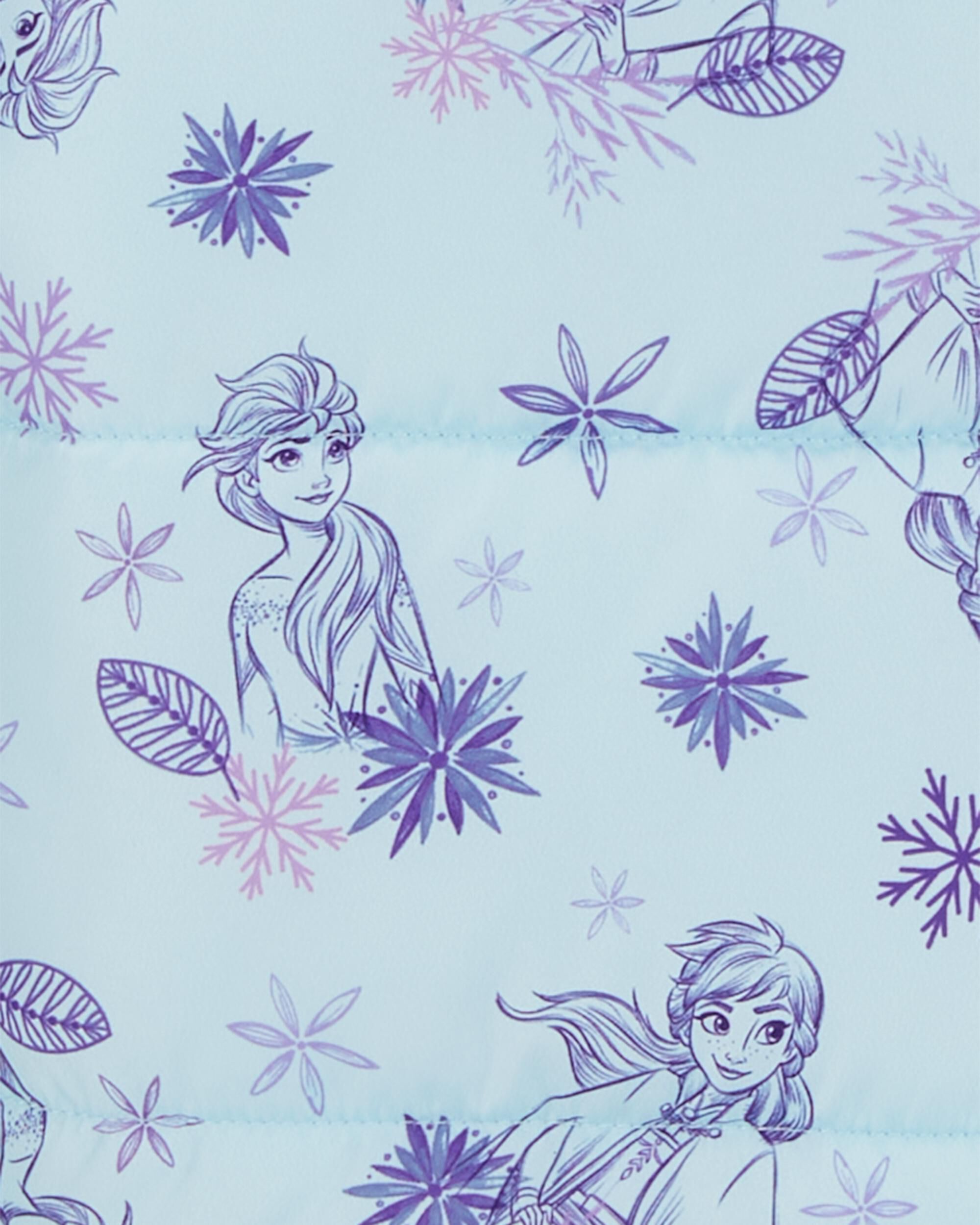 Disney frozen puffer jacket top