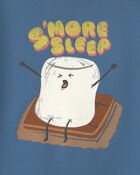 Toddler Boy 2-Piece 'S'More Sleep' Fleece Snug Fit Pyjama Set - Blue, image 4 of 6 slides