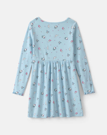 Girls Hello Kitty&reg; Long-Sleeve Dress, 