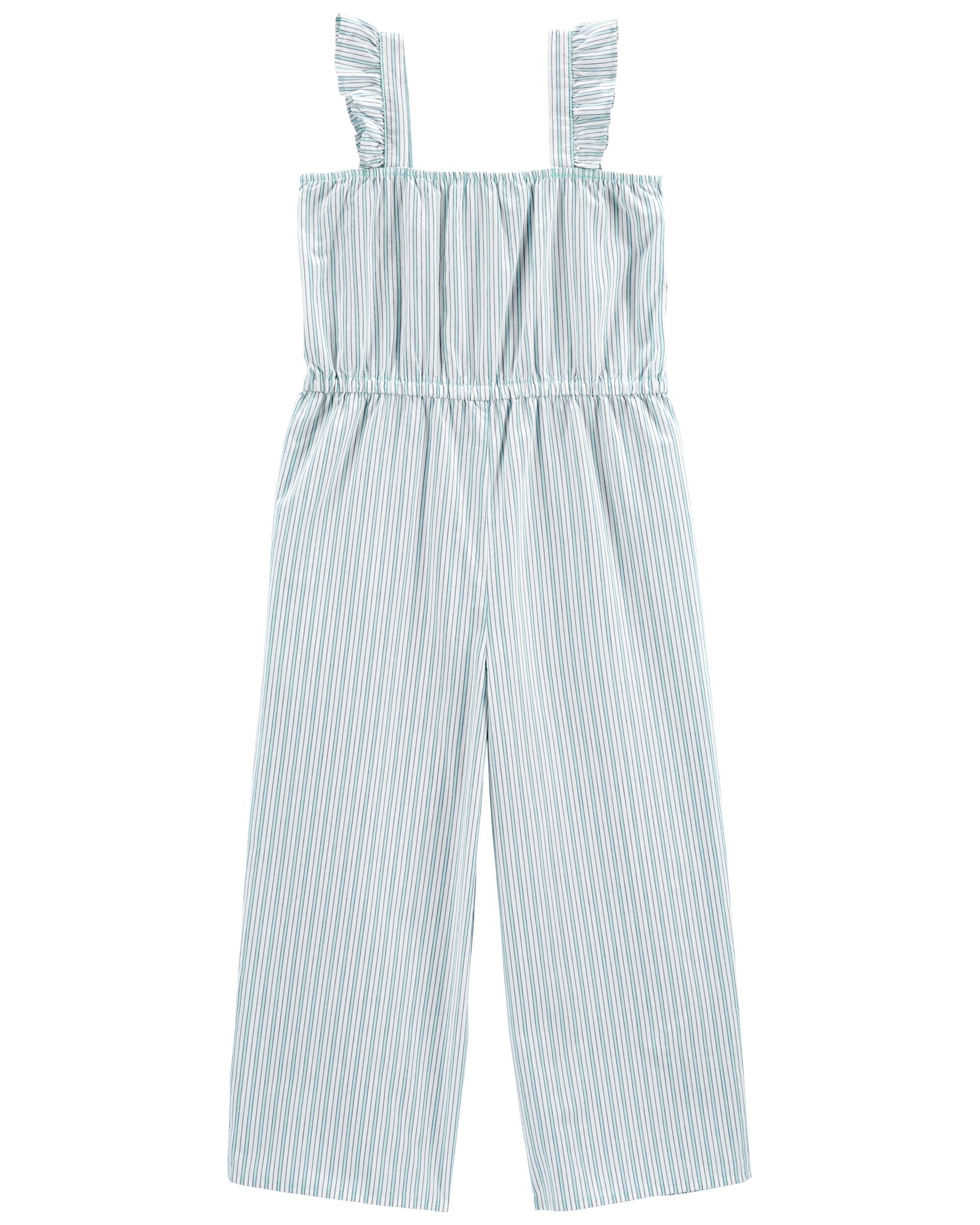Girls striped jumpsuit top