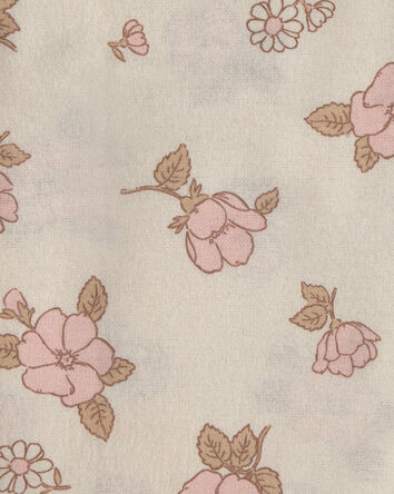 Baby 4-Pack Flowers Receiving Blankets - Pink/Ivory, 