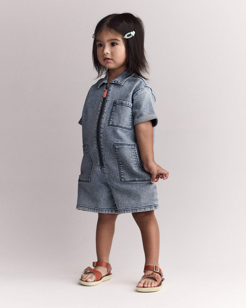 Tout-petit fille - Barboteuse en denim Day Out&trade;, image 1 sur 6 diapositives