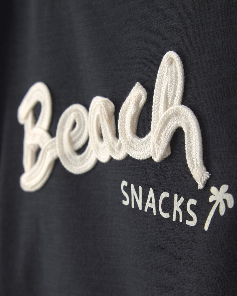 Tout-petit - T-shirt &agrave; imprim&eacute; &laquo;Beach Snacks&raquo; - Noir, image 5 sur 6 diapositives