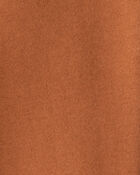 Toddler Boy Solid Fleece Cotton Jogger - Brown, image 5 of 6 slides