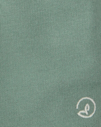 Toddler Boy Recycled Shorts Made with Organic Cotton in Palm Green, 