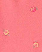 Baby Girl Peach Bike Shorts - Coral, image 3 of 4 slides
