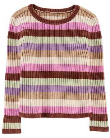 Striped Chenille Sweater, 