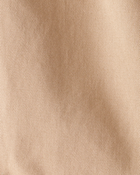 Baby Twill Bow-Tie Wide Leg Shorts - Taupe, image 3 of 4 slides
