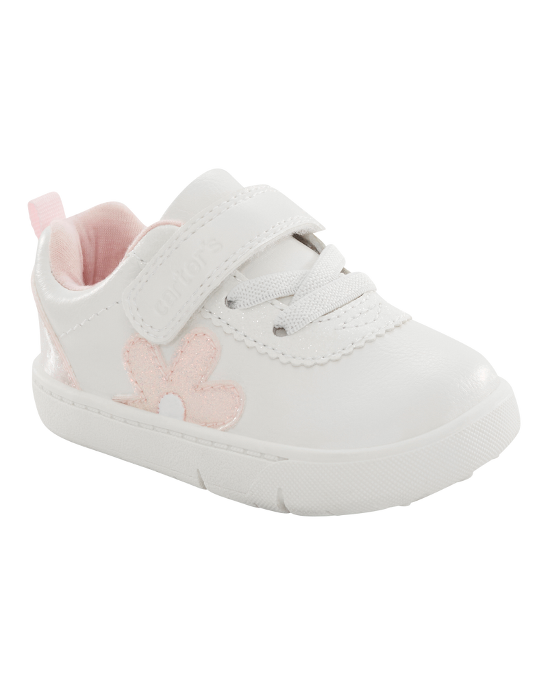  Every Step&reg; First Walker  Flower Casual Sneakers - White, image 1 of 6 slides
